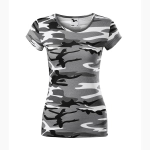 Tricou Camuflaj - Femei-Camuflaj Gri